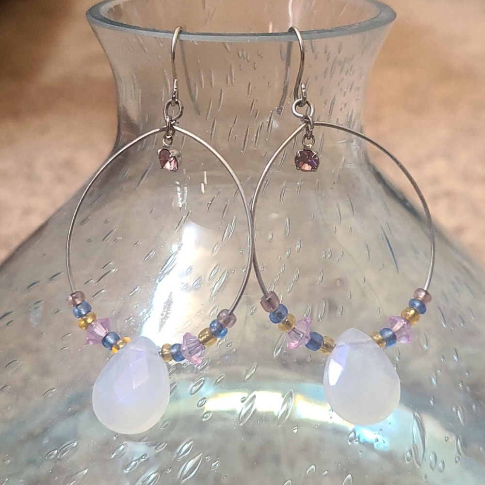 Iridescent earrings